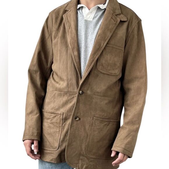 Orvis Vintage Bandera Leather Jacket 46T - Picture 1 of 9